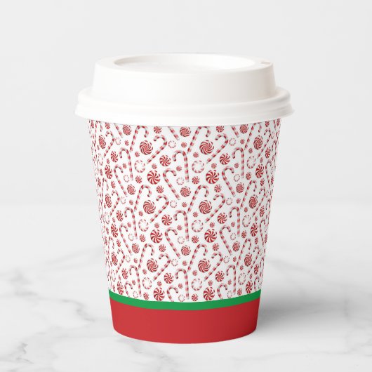 Weihnachtskandinchen Pappbecher (Vorderseite)