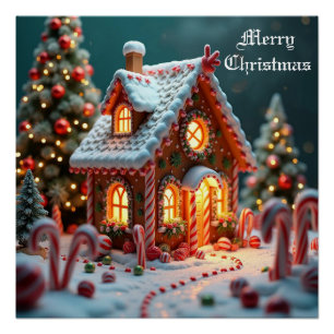 Weihnachtskandinchen Poster