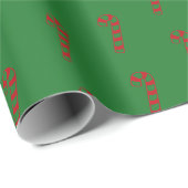 Weihnachtskandinchen, rotes, grünes Muster, niedli Geschenkpapier (Rolleneckpunkt)