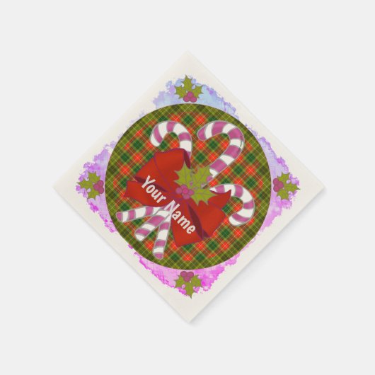 Weihnachtskandinchen Serviette (Ecke)