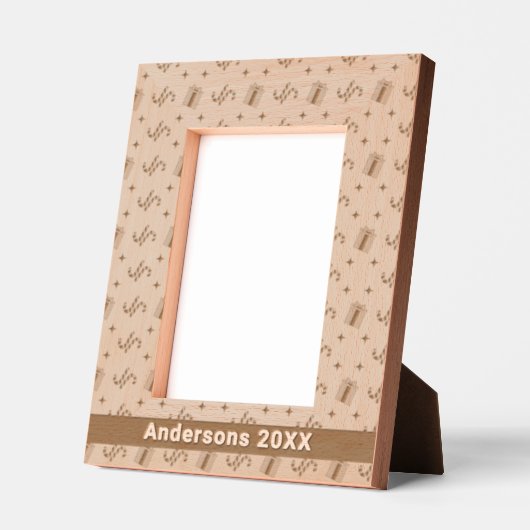 Weihnachtskandinchen und Geschenke Muster Name 12x Geätzte Rahmen (Links)