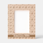 Weihnachtskandinchen und Geschenke Muster Name 12x Geätzte Rahmen (Vorderseite)