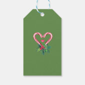 Weihnachtskandinen, Confetti, Grün Geschenkanhänger (Rückseite)
