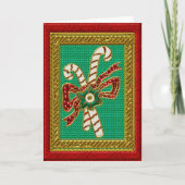 Weihnachtskandinenkarte Feiertagskarte (Vorderseite)