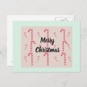 Weihnachtskandinenkarte Feiertagspostkarte (Vorne/Hinten)
