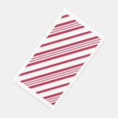 Weihnachtskandinenstreifen Serviette (Ecke)