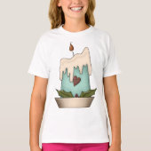 Weihnachtskandle Girls T - Shirt (Vorderseite)