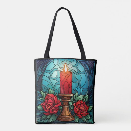 Weihnachtskandle Hartglas Tasche (Rückseite)