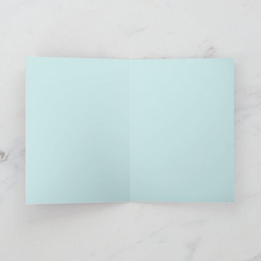 Weihnachtskandle mit Poinsettias Karte (Innenseite)