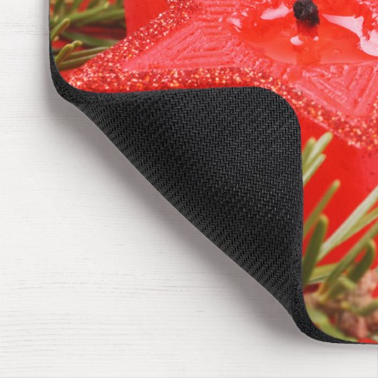 Weihnachtskandle Mousepad (Ecke)
