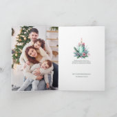 Weihnachtskandle Persönliches Foto Karte (Innenseite)