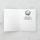 Weihnachtskandle Wreath-Lehrer Karte (Innenseite)