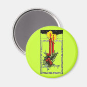 Weihnachtskandles Magnet (Vorderseite/Rückseite)