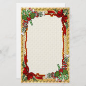 Weihnachtskandy Briefpapier (Vorne/Hinten)