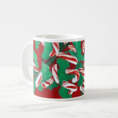 Weihnachtskandy Cane Holiday Tasse (Vorderseite Links)