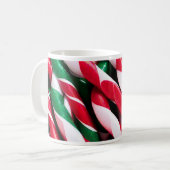 Weihnachtskandy Cane Holiday Tasse (Vorderseite Links)