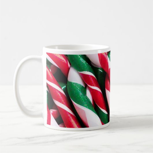 Weihnachtskandy Cane Holiday Tasse (Links)