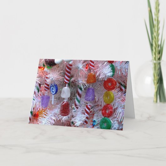 Weihnachtskandy Feiertagskarte (Vorderseite)