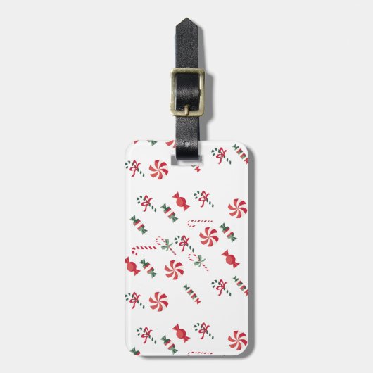 Weihnachtskandy Gepäckanhänger (Vorderseite vertikal)