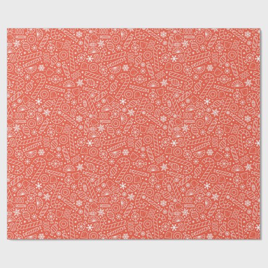Weihnachtskandy Geschenkpapier (Flach)