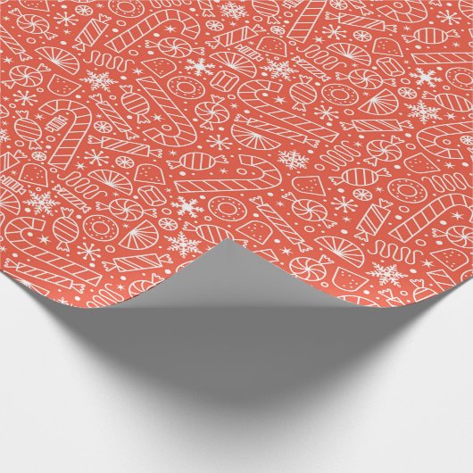 Weihnachtskandy Geschenkpapier (Ecke)