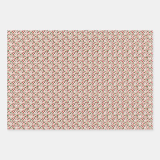 Weihnachtskandy Geschenkpapier Set (Vorderseite 2)