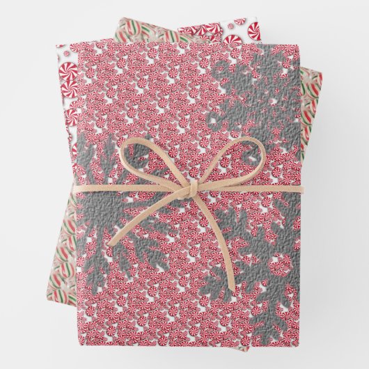 Weihnachtskandy Geschenkpapier Set (Beispiel)