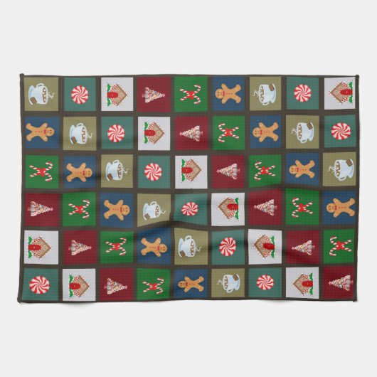 Weihnachtskandy Geschirrtuch (Horizontal)