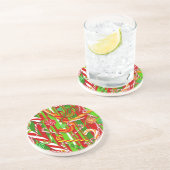 Weihnachtskandy Getränkeuntersetzer (Seite)