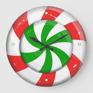 Weihnachtskandy Große Wanduhr