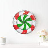 Weihnachtskandy Große Wanduhr (Zuhause)