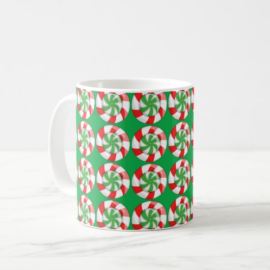 Weihnachtskandy Kaffeetasse (Vorderseite Links)