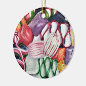 Weihnachtskandy Keramik Ornament (Links)