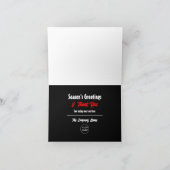 Weihnachtskandy, Kunde danke Karte (Innenseite)