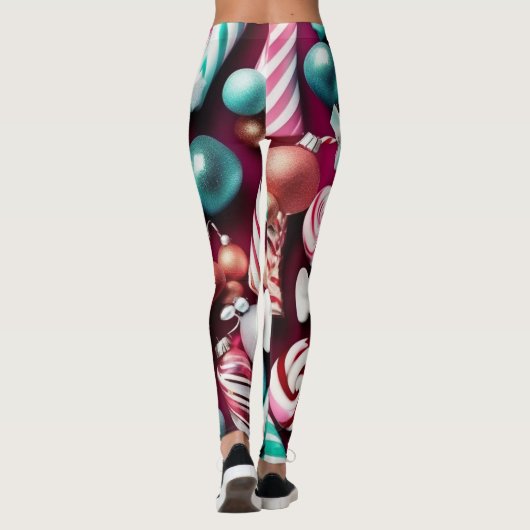 Weihnachtskandy Leggings (Rückseite)