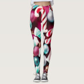 Weihnachtskandy Leggings (Vorderseite)