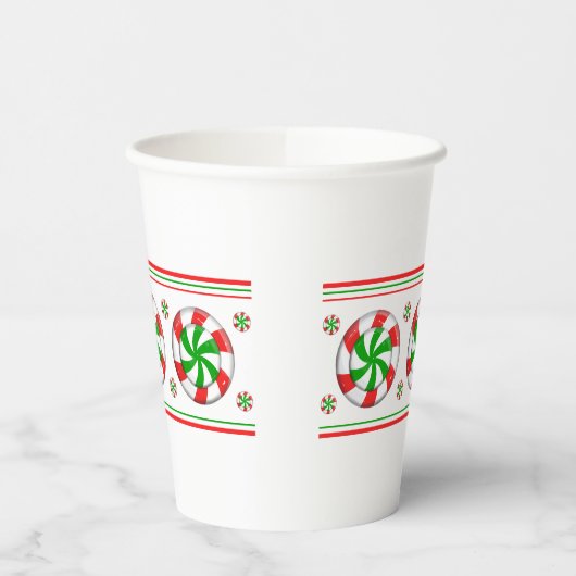 Weihnachtskandy Pappbecher (Links)