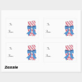 Weihnachtskandy Rechteckiger Aufkleber (Blatt)