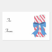 Weihnachtskandy Rechteckiger Aufkleber (Vorderseite)