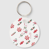 Weihnachtskandy Schlüsselanhänger (Vorderseite)
