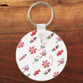 Weihnachtskandy Schlüsselanhänger (Vorderseite)