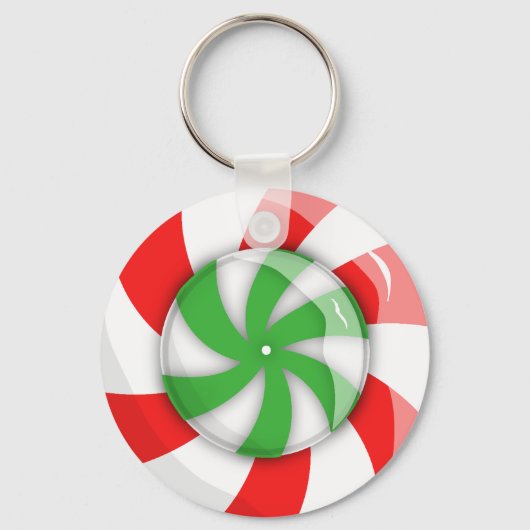 Weihnachtskandy Schlüsselanhänger (Vorderseite)