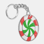 Weihnachtskandy Schlüsselanhänger (Vorderseite links)