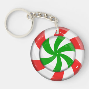 Weihnachtskandy Schlüsselanhänger