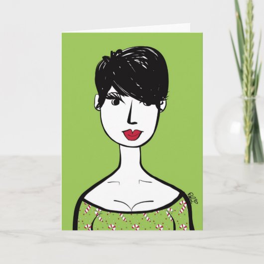 Weihnachtskandy-Süsse Karte (Vorderseite)