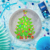Weihnachtskandy Tree Pappteller (Party)