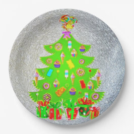 Weihnachtskandy Tree Pappteller