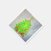 Weihnachtskandy Tree Serviette (Ecke)