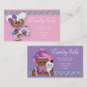 Weihnachtskandy-Verkauf Business Card Lebkuchen Visitenkarte (Vorne/Hinten)