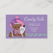 Weihnachtskandy-Verkauf Business Card Lebkuchen Visitenkarte (Rückseite)